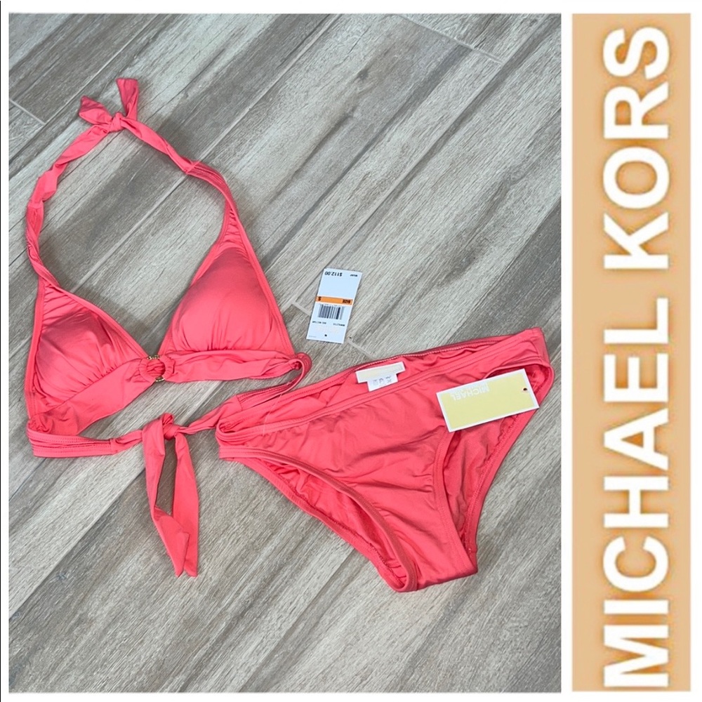 NWT - MICHAEL KORS - 2 Piece Nectar Bikini Swimsuit Set - SMALL